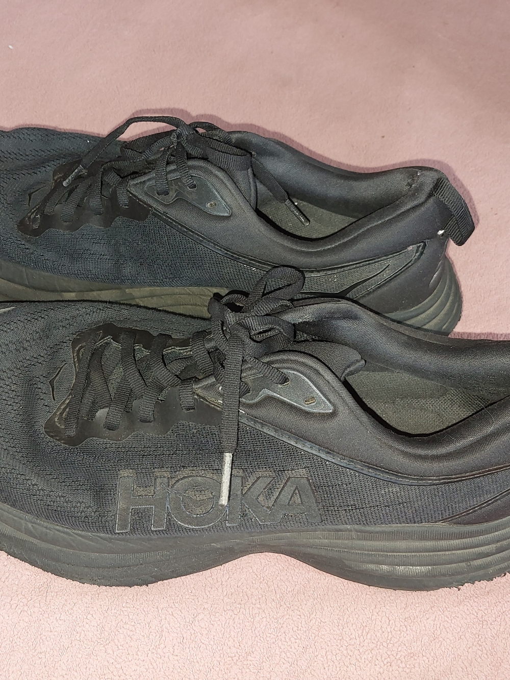 Hoka Men's All-Black Athletic Running Shoes
